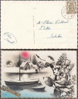 Belgique 1941 -  Carte Postale D'Oultre à Destination Schere.  Oblitéré Relais....................... (DD) DC-11730 - 1929-1937 Leone Araldico