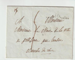 6904 AIX En Provence /Bouches Du Rhône",L.S.C. Pour Le Maire De Pélissanne Par Lambesc - 1801-1848: Précurseurs XIX