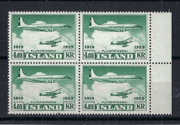 ISLANDE P.A. Ca. 1959: Lot De Neufs** - Poste Aérienne