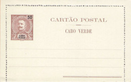 CABO VERDE - CARTAO POSTAL 50 REIS Unc / *2063 - Isola Di Capo Verde