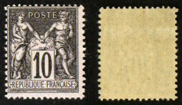 N° 89 10c Noir/lilas TB Neuf N** Cote 90€ - 1876-1898 Sage (Type II)