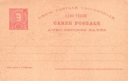 CABO VERDE - CARTE POSTALE 25/25 REIS Unc / *2066 - Isola Di Capo Verde