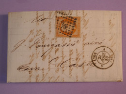 BX4  FRANCE BELLE   LETTRE  1857    LYON A CASTRES  +N°16 40C BELLES MARGES  ++ AFFRANCH. INTERESSANT +++ - 1853-1860 Napoleone III