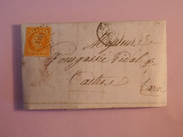 BX4  FRANCE BELLE   LETTRE  1857  ST ETIENNE   A CASTRES  +N°16 40C BELLES MARGES  ++ AFFRANCH. INTERESSANT +++ - 1853-1860 Napoléon III