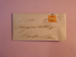 BX4  FRANCE BELLE   LETTRE  1857 BORDEAUX    A CASTRES  +N°16 40C BELLES MARGES  ++ AFFRANCH. INTERESSANT +++ - 1853-1860 Napoleone III