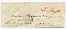 Franchise BUREAU DE LA MAISON DU ROI / PARIS / 9 Février 1836 / Verso Cachet De Levée MR  - 1801-1848: Précurseurs XIX