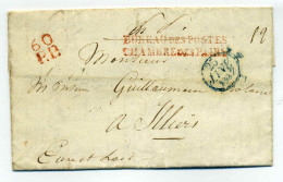 Franchise BUREAU DES POSTES CHAMBRE DES PAIRS + 60PP / Paris 24 Janvier 1832 - 1801-1848: Vorläufer XIX