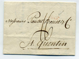 AIX LA CHAPELLE  ( A La Ch  En Rouge ) /  Pour Saint Quentin /  1792 / Période Révolution - 1701-1800: Précurseurs XVIII