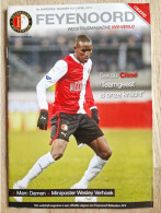 Programme Feyenoord - VVV-Venlo - 5.4.2013 - Eredivisie - Holland - Programm - Football - Poster Wesley Verhoek - Books