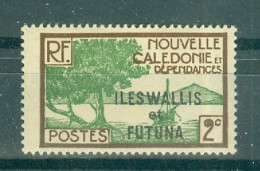 WALLIS & FUTUNA.- N°44* MH SCAN DU VERSO - Timbres De Nouvelle-Calédonie De 1928-38 Avec La Surcharge A. - Unused Stamps