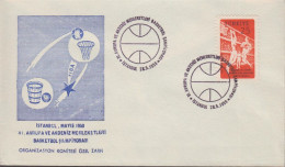 1959. TÜRKIYE. BASKETBALL EM 25 K On FDC Cancelled First Day Of Issue 27.5.1959.. Nice Cache... (Michel 1626) - JF442651 - Lettres & Documents