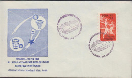 1959. TÜRKIYE. BASKETBALL EM 25 K On FDC Cancelled First Day Of Issue 27.5.1959.. Nice Cache... (Michel 1626) - JF442652 - Covers & Documents