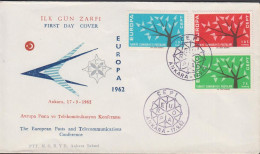 1961. TÜRKIYE. CEPT - EUROPA In Complete Set On FDC. Nice Cachet On The Envelope.  (Michel 1843-1845) - JF442663 - Covers & Documents