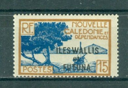 WALLIS & FUTUNA.- N°48* MH SCAN DU VERSO - Timbres De Nouvelle-Calédonie De 1928-38 Avec La Surcharge A. - Unused Stamps