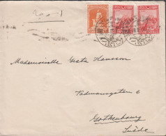 1928. TÜRKIYE. Cover  To Sweden With 2 Ex 6 G + 20 PARA 1926-issue Cancelled MALATIA And Rev... (Michel 844+) - JF442689 - Cartas & Documentos
