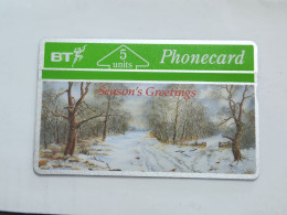 United Kingdom-(BTP043)-CHRISTMAS 91-path-blank-(44)(5units)(151D00253)(tirage-3.277)(price Cataloge-10.00£-mint) - BT Private Issues