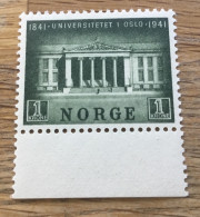 Norwegen 100. Jahrestag Der Grundsteinlegung Des Universitätsgebäudes In Oslo Postfrisch ** MNH** - Neufs