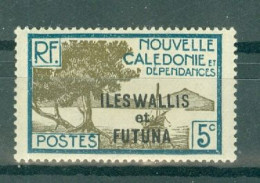 WALLIS & FUTUNA.- N°96* MH SCAN DU VERSO - Timbres De Nouvelle-Calédonie De 1930-39 Avec La Surchargé. - Ungebraucht
