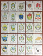 Argentina 1966 Provinces Anniversary Coats Of Arms Complete Set MNH - Unused Stamps