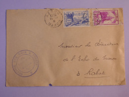 BX4 MAROC   BELLE LETTRE   1941   PETIT BUREAU AZROU A   RABAT    +   ++ AFFRANCH.  INTERESSANT +++ - Briefe U. Dokumente