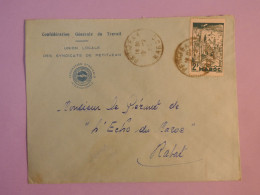 BX4 MAROC   BELLE LETTRE  PRIVEE  1941     RABAT    +   ++ AFFRANCH.  INTERESSANT +++ - Cartas & Documentos