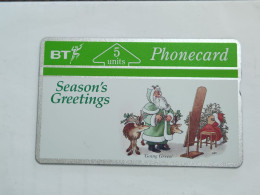 United Kingdom-(BTP047)-CHRISTMAS 91-Green-blank-(50)(5units)(171D02019)(tirage-3.418)(price Cataloge-10.00£-mint) - BT Private Issues