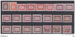 CHINA:  1944/48  POSTAGE  DUE  -  LOT  22  UNUSED  REP.  STAMPS  -  YV/TELL. 65//85 - Portomarken