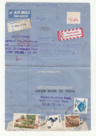 India Postal Air Letter Aerogramme Posted Registered 1982 To Germany - DAMAGED B230801 - Corréo Aéreo