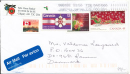 Canada Cover Sent To Denmark 8-1-2002 Topic Stamps - Brieven En Documenten