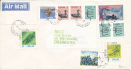 Canada Cover Sent To Denmark 21-12-2001 With A Lot Of Topic Stamps - 2001-2010