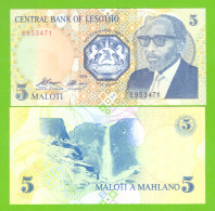 LESOTHO 5 MALOTI 1989 P-10  UNC - Lesotho