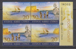 Europa Cept 2004 Cyprus 2x2v From Booklet (+margin)  ** Mnh (58987) - 2004