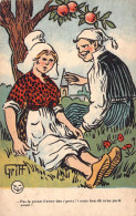 Illustration Signée GRIFF - Pas La Peine D'avoir Des R'grets - Carte Postale Ancienne - Griff