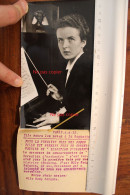 Photo Originale 1952 Hedy Salquin 1ere Chef D'orchestre Conservatoire Suisse Print Vintage Photographie Interpress - Personalità