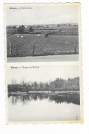 CPSM DOUBLE VUE RIENNE, PANORAMA, ETANG DE BOIRON, Format 9 Cm Sur 14 Cm Environ, GEDINNE, BELGIQUE - Gedinne