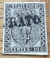 Parma 1852, 1. Juni. Freimarken: Wappen Gestempelt Prüfzeichen - Parme