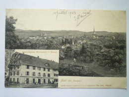 2023 - 1722  MURI  (Kt. Aargau)  :  Geschäftshaus  WALDESBÜHL  &  RÜESCH   1903   XXX - Muri