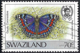 SWAZILAND 1987 QEII 70c Multicoloured, Butterfly SG525 FU - Swaziland (...-1967)
