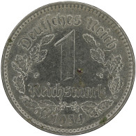 LaZooRo: Germany 1 Mark 1934 F XF / UNC Die Crack - 1 Reichsmark