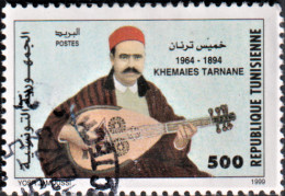 1999-Tunisie/Y&T 1382 Tunisiens Célébres- Ternane - Obli - Musique