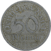 LaZooRo: Germany 50 Pfennig 1919 G VF / XF - 50 Rentenpfennig & 50 Reichspfennig