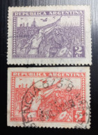 Argentine 1930 & 1931 Revolution,  Modèle: Revolución Del 6 De Setiembre  Lot 2 Timbres Oblitérés - Usados