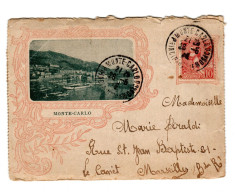 MONACO  1912  ENCART TOURISTIQUE DE 8 PAGES AVEC PHOTOS - Cartas & Documentos