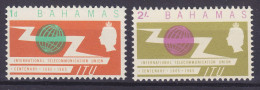 Bahamas 1965 Mi. 224-25, Internationale Fernmeldeunion ITU Complete Set, MNH** - 1963-1973 Ministerial Government