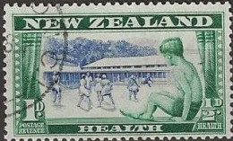 NEW ZEALAND 1948 Health Stamps - 1d.+½d - Boy Sunbathing And Children Playing MH - Nuevos