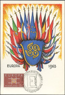 Pays Bas - Netherlands - Niederlande CM 1963 Y&T N°780 - Michel N°MK806 - 12c EUROPA - Maximumkarten (MC)