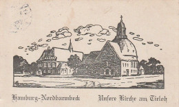 AK Hamburg - Nordbarmbek - Unsere Kirche Am Tieloh - 1916  (65020) - Nord