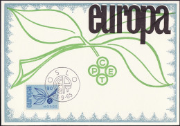 Pays Bas - Netherlands - Niederlande CM 1965 Y&T N°823 - Michel N°MK849 - 20c EUROPA - Maximum Cards