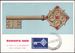 Europa CEPT 1968 Pays Bas - Netherlands - Niederlande CM Y&T N°871 - Michel N°MK899 - 20c EUROPA - 1968