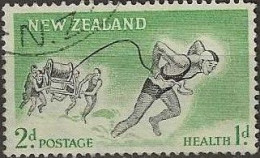 NEW ZEALAND 1957 Health Stamps - 2d.+1d - Lifesavers In Action FU - Usados